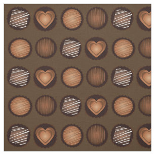 Tecido Caixa de Dia de os namorados de Chocolates