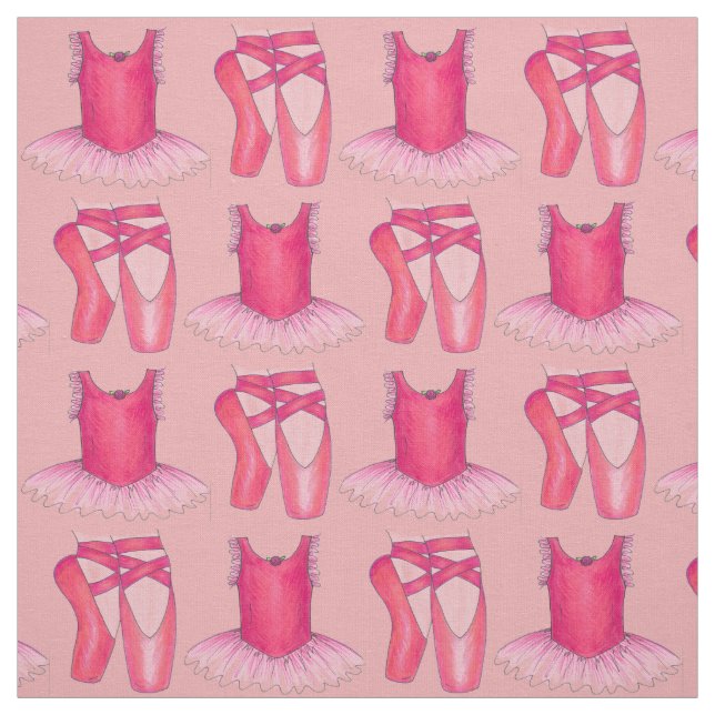 Tecido Calçado Tutu Ponteiro Balé Rosa Ballerina Classe d (Modelo)