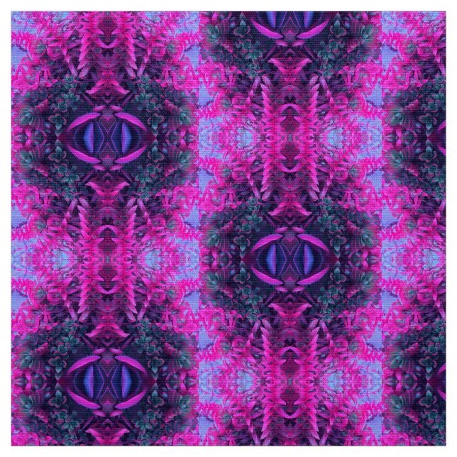 Tecido Caleidoscópio cor-de-rosa e roxo psicadélico do (Modelo)