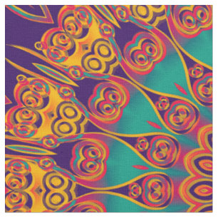 Tecido Caleidoscópio Fractal - tatuagem II + as suas idei