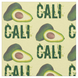 Tecido California Cali Avocado Avocadoes Comida de Saúde