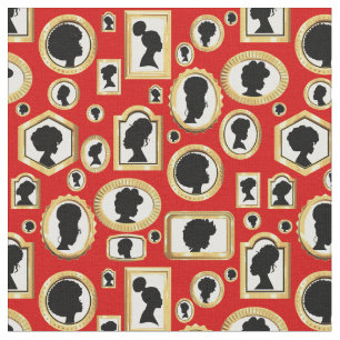 Tecido cameo africano vintage