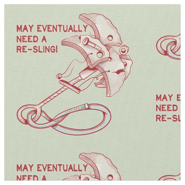 Tecido Câmera de escalada de Rock Antigo engraçada (Detalhe)