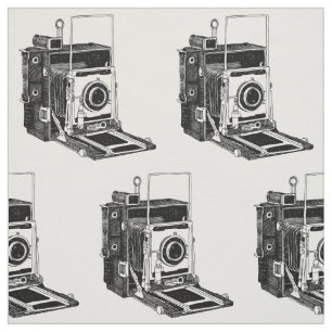 Tecido Câmera Vintage