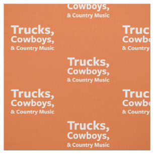 Tecido Caminhões, vaqueiros e música country