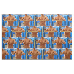 Tecido CamisaSlipperyJoe do homem musculoso sem abs peito