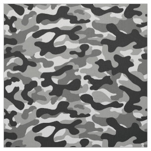 Tecido Camo Cinza Preto