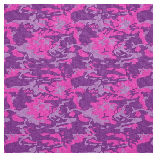 Tecido Camo cor-de-rosa e roxo (Modelo)