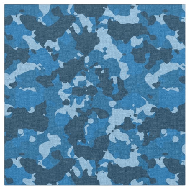 Tecido Camouflage Marinho Azul Camo Militar (Detalhe)