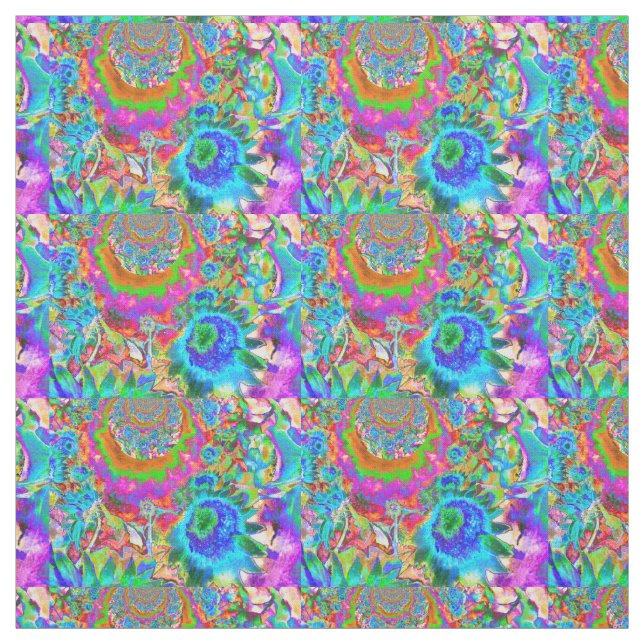 Tecido Campos de girassol para sempre azul (Modelo)