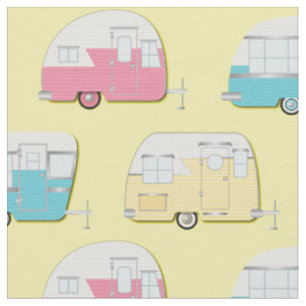 Tecido Campos de Vintage RV Camping