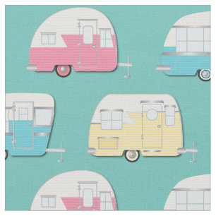 Tecido Campos de Vintage RV Camping