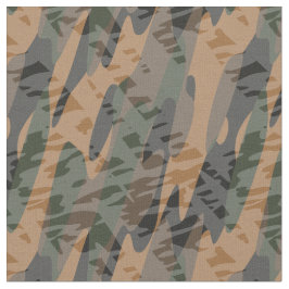 Tecido camuflado texturizado laranja e verde