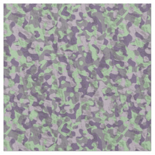 Tecido camuflagem abstrata verde e roxa