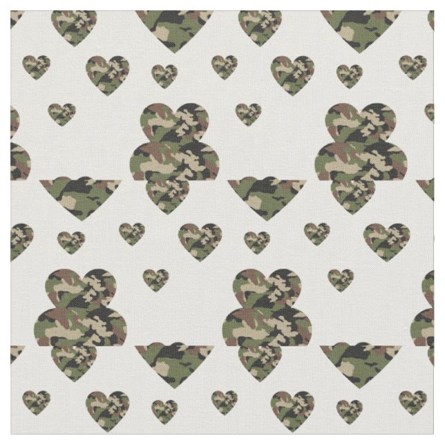 Tecido Camuflagem Camo Hearts Country (Detalhe)