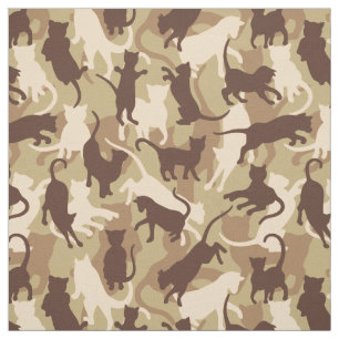 Tecido Camuflagem do Deserto de Gatos