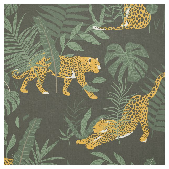 Tecido Camuflagem Falsa de Leopardo da Floresta Exótica V (Modelo)