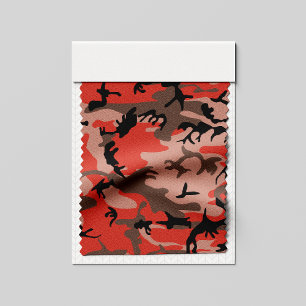 Tecido Camuflagem Vermelha e Marrom, Militar, Exército
