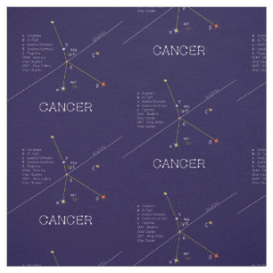 Tecido Cancer de constelação Zodiac
