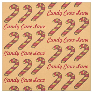 Tecido Candy Cane Lane Natal Cookay Baking