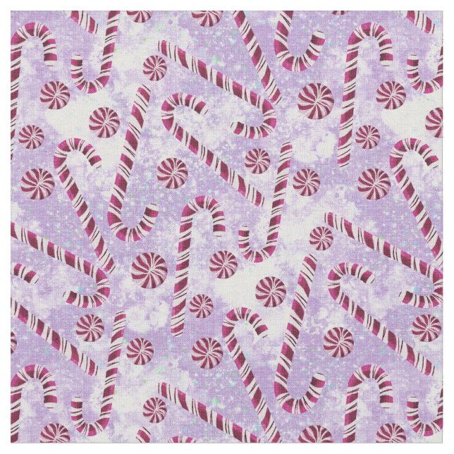 Tecido Candy Canes Berry Purple  (Detalhe)