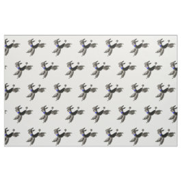 Tecido Caniches pretas felizes do anos 50 do vintage