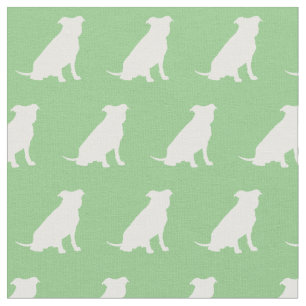 Tecido Canina Silhouette Pet Touro Verde