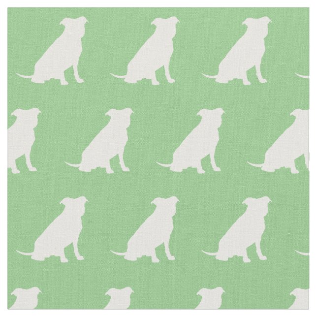 Tecido Canina Silhouette Pet Touro Verde (Detalhe)
