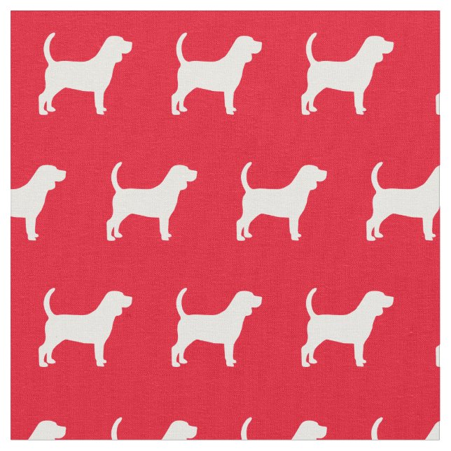 Tecido Canina Silhueta Pet Vermelho (Detalhe)