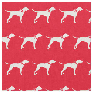 Tecido Canino Silhueta Pet Vermelho