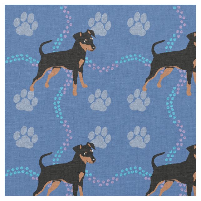 Tecido Caninos - Miniatura Pinscher v5 (Detalhe)