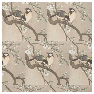 Tecido Cantarilho de Chickadebird asiático japonês