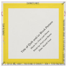 Canto Simples de Etiqueta de Quilete Personalizado