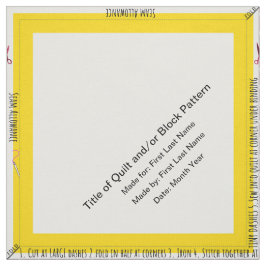 Tecido Canto Simples de Etiqueta de Quilete Personalizado