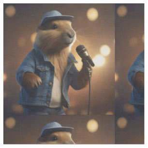 Tecido Cantor Country Western de Capivara,