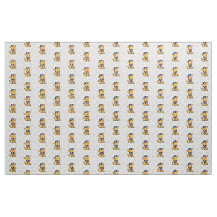 Tecido Cão de filhote de cachorro judaico de Hanukkah
