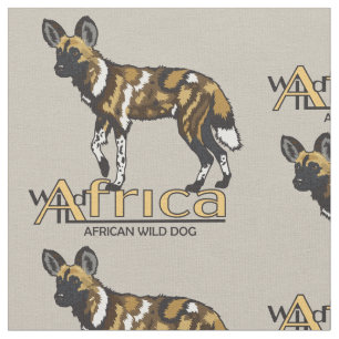 Tecido Cão selvagem africano