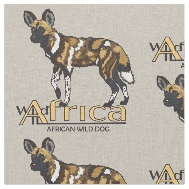 Tecido Cão selvagem africano (Detalhe)