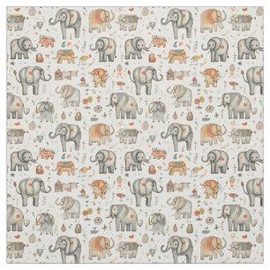 Tecido Capres de Circo: Elefante Whimsy