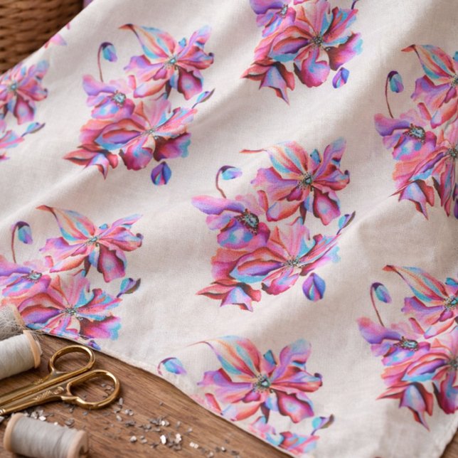 Tecido Cápsulas Himalaias pintadas Manipuladas Cores Azui (Criador carregado)