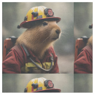 Tecido "Capybara para o resgate: Bombeiro Extraordinair