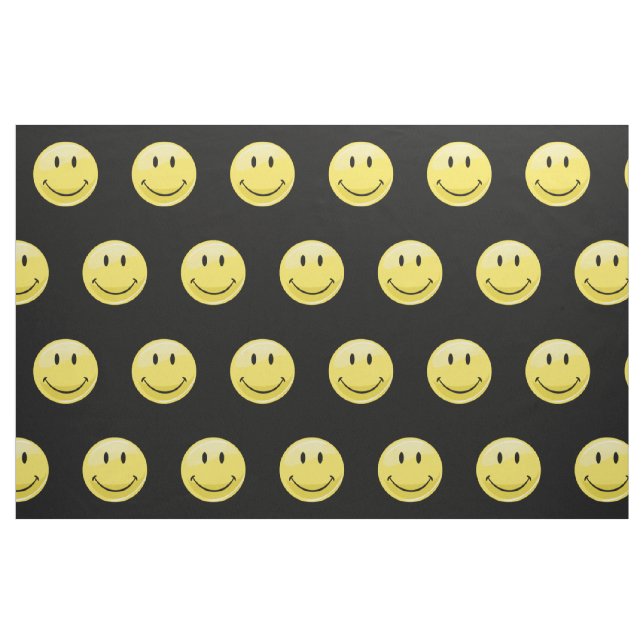 Tecido Cara feliz amarela clássica (Fat Quarter)