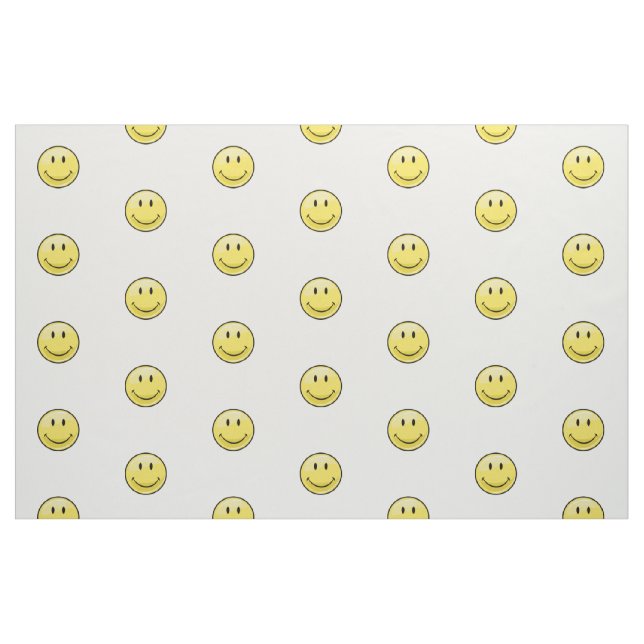 Tecido Cara feliz amarela clássica (Fat Quarter)