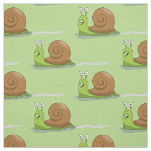Tecido Caracóis que competem o verde