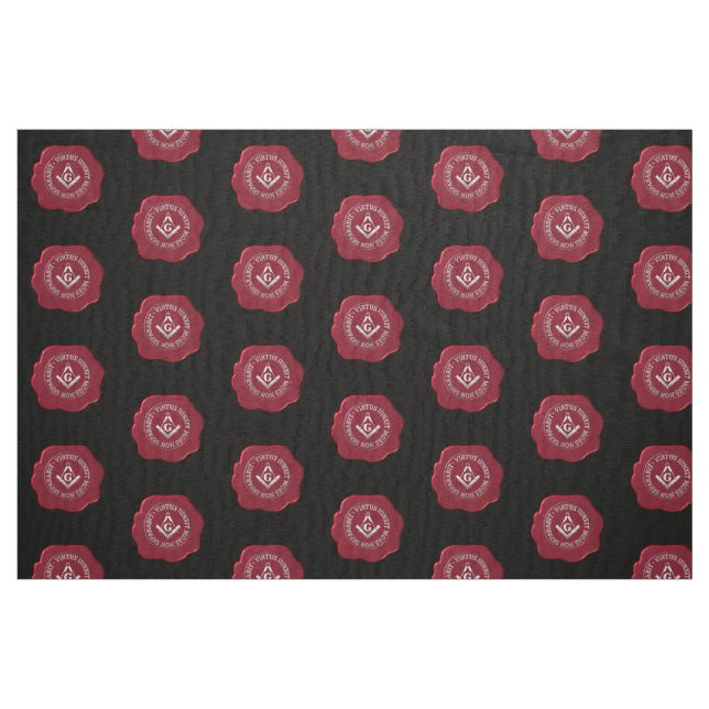 Tecido Carimbo de cera maçônica (Fat Quarter)