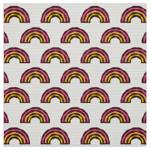 Tecido CARNIVAL - Retro California Surfer Color Rainbows