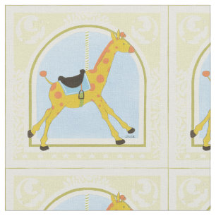 Tecido Carousel Giraffe de June Erica Vess