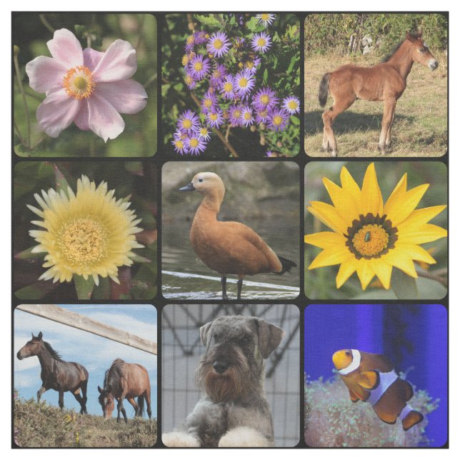 Tecido Carregar a sua fotografia (Modelo)