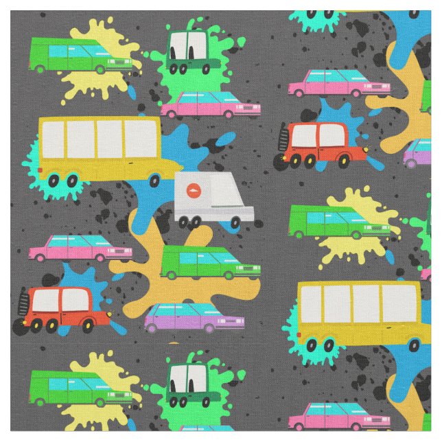 TECIDO CARROS E CAMINHÕES (Detalhe)
