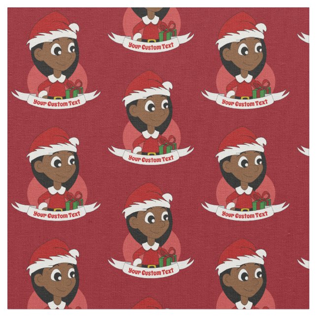 Tecido Cartografia da menina de Natal (Detalhe)